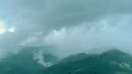 The picturesque landscape on the rainy clouds background 4k or 4k+ Resolution
