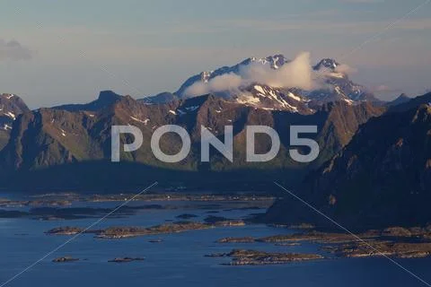 Picturesque lofoten islands Stock Photos
