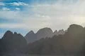 The picturesque mountain on the background cloud Photo