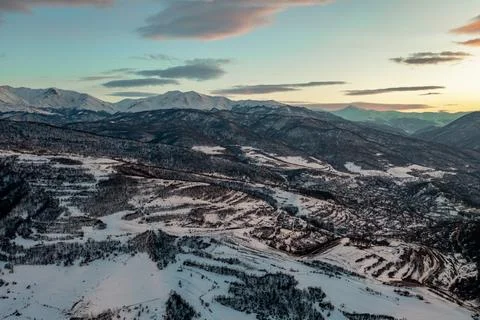 Picturesque panoramic viewpoint on the Dsegh Stock Photos