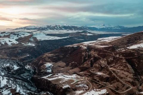Picturesque panoramic viewpoint on the Dsegh Stock Photos