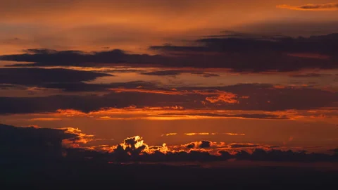 The picturesque sunrise on the cloud stream background. time lapse Stock Footage 110404660