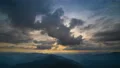 The picturesque sunset above mountains. time lapse 4k or 4k+ Resolution
