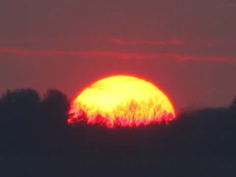 The picturesque sunset in clouds Stock Footage 10887168