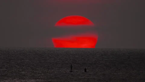 Picturesque sunset, timelapse Vidéo 214434094