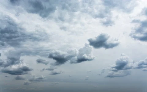 Picturesque timelapse of gray fluffy clouds beautifully changing their form. Stock Footage 133835779