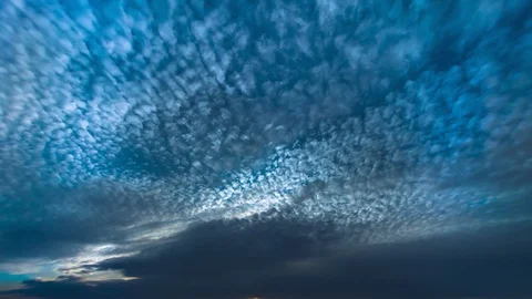The picturesque view on the blue cloud stream. time lapse Stock Footage 112745934