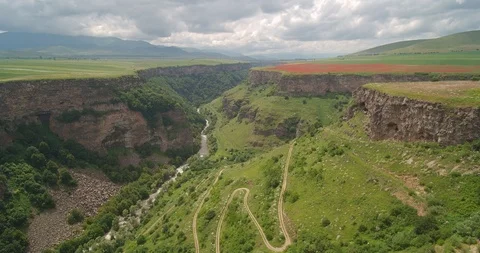 Picturesque View on Canyon Stock Footage 89962186