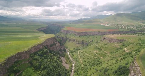 Picturesque View on Canyon Stock Footage 89962864