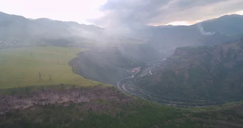 Picturesque View on Canyon Stock Footage 90034411