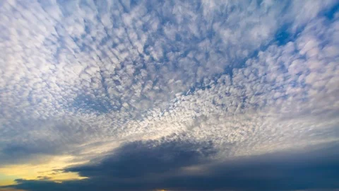 The picturesque view on the cloud stream. time lapse Stock Footage 112745940