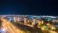 The picturesque view on a night city. time lapse 4k or 4k+ Resolution