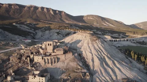 Picturesque view of old town Stock Footage 264180627