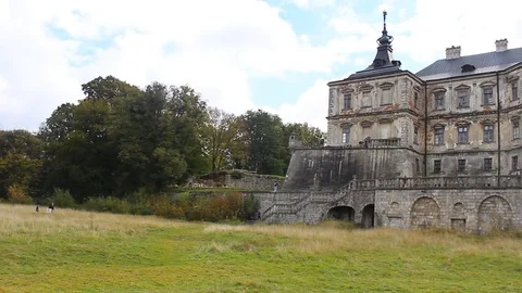 Pidhirtsi Castle Stock Footage 80938369