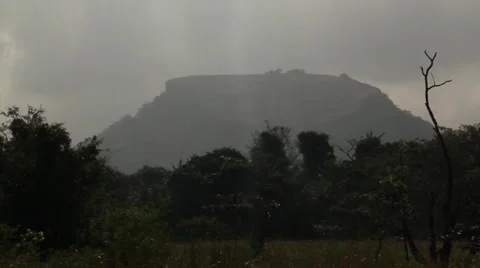 Pidurangala from Mangrove Stock Footage 35296245