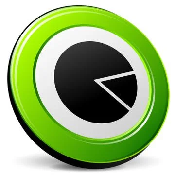 Pie 3d icon Stock Illustration