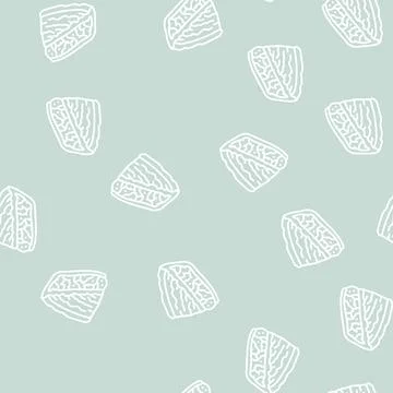 Pie apple fruit line seamless pattern Illustrazione stock