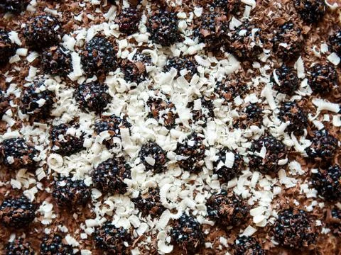 Pie with berries background Stock Photos