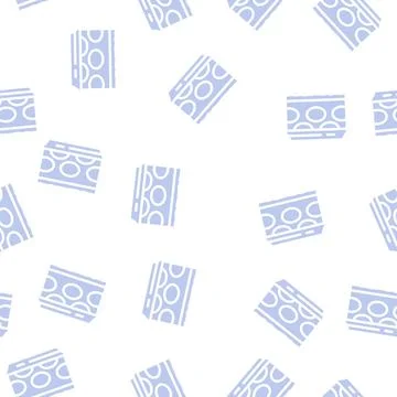 Pie cake dessert glyph vector seamless pattern 스톡 일러스트