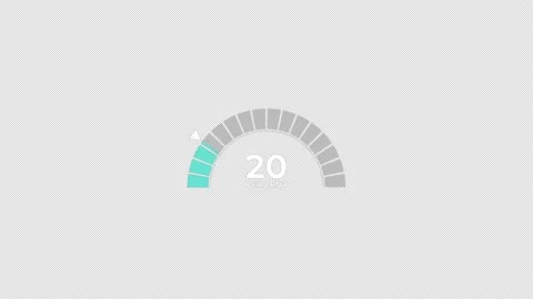 Pie Chart 0 to 20% Percentage Infographics Loading Circle Ring or Transfer,.. Stock Footage 235747446