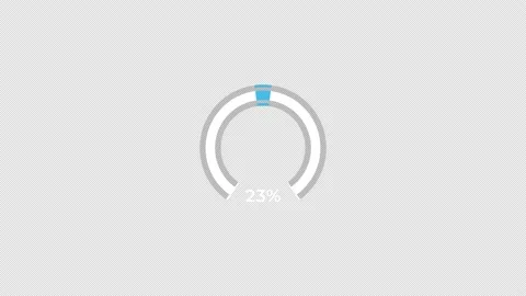 Pie Chart 0 to 25% Percentage Infographics Loading Circle Ring or Transfer,.. Stock Footage 235749100