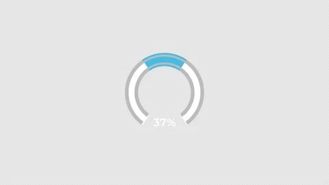 Pie Chart 0 to 40% Percentage Infographics Loading Circle Ring or Transfer,.. Stock Footage 235749150
