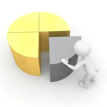 Pie chart 4 Stock Illustration