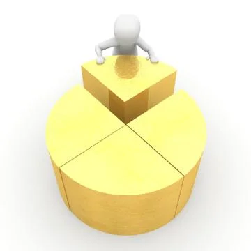 Pie chart 6 Stock Illustration