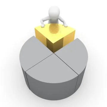 Pie chart 7 Stock Illustration