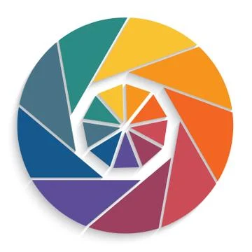 Pie chart 9 options template infographics Stock Illustration