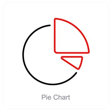 Pie Chart and diagram icon concept Stock Illustration