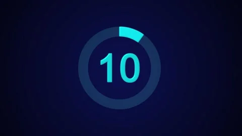 Pie chart animated video with 10 percent element white background Stock Footage 317491185