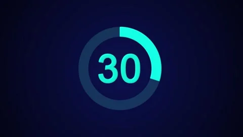 Pie chart animated video with 30 percent element white background Stock Footage 317491150