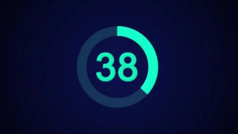 Pie chart animated video with 40 percent element white background . Stock Footage 317491135