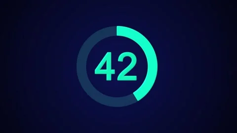 Pie chart animated video with 45 percent element white background Stock Footage 317491127