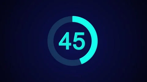 Pie chart animated video with 48 percent element white background Stock Footage 317491123