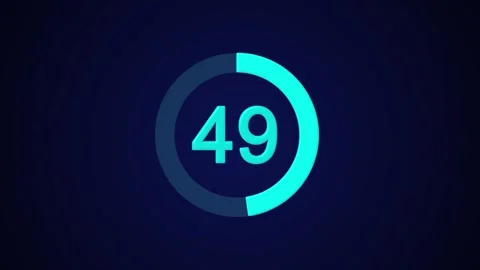 Pie chart animated video with 52 percent element white background . Stock Footage 317491124