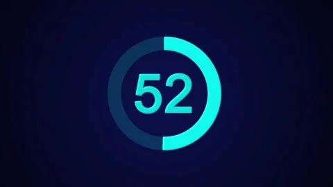 Pie chart animated video with 55 percent element white background . Stock Footage 317491113