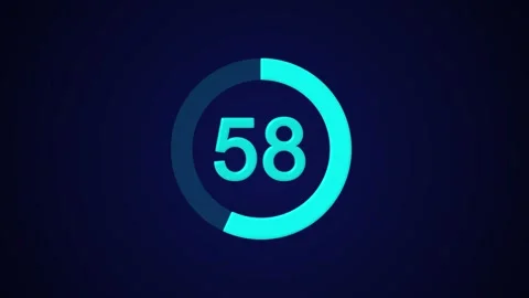Pie chart animated video with 62 percent element white background . Stock Footage 317491111