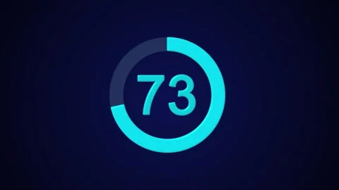 Pie chart animated video with 78 percent element white background . Stock Footage 317491097