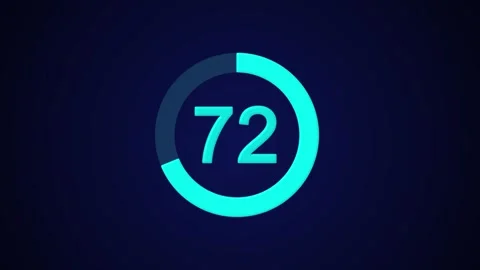Pie chart animated video with 82 percent element white background . Stock Footage 317491041
