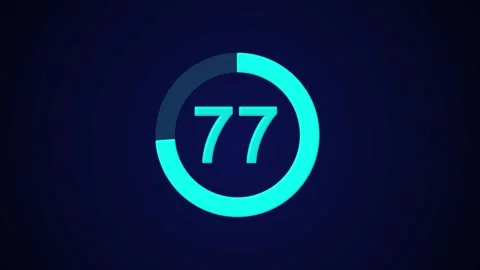 Pie chart animated video with 88 percent element white background . Stock Footage 317491040