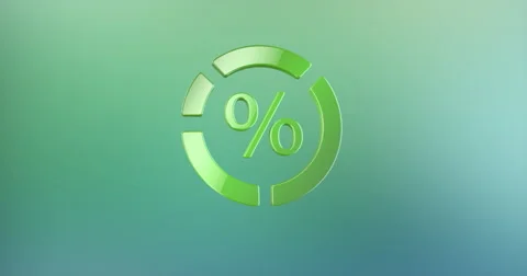 Pie Chart Color 3d Icon Stock Footage 67107278