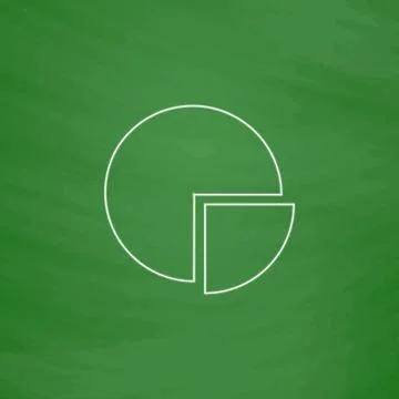 Pie chart computer symbol Stock Illustration