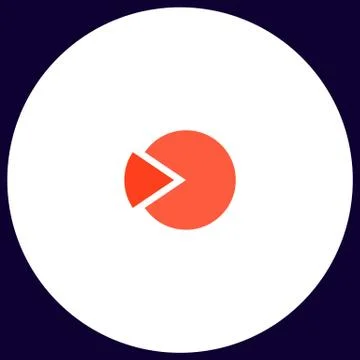 Pie chart computer symbol イラスト素材