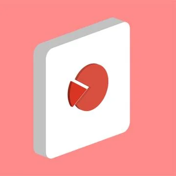 Pie chart computer symbol Illustrazione stock