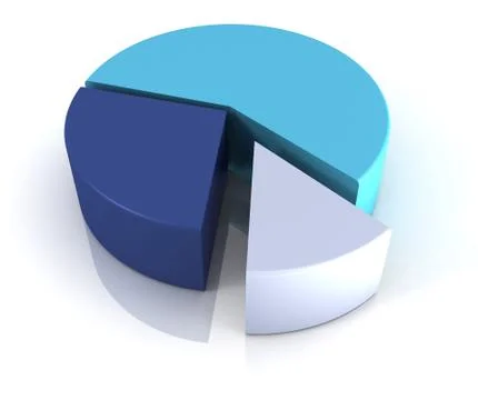Pie chart concept illustration イラスト素材