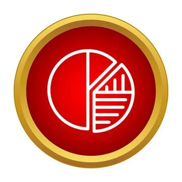 Pie chart data analytics business graph icon Stock Illustration