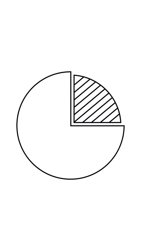 Pie Chart Data Split Animation Stock Footage 346565222