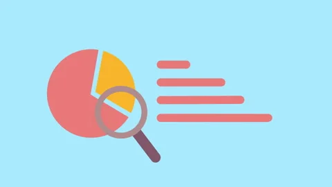 Pie Chart for Data Visualization 2d Animation with Alpha Matte Stock Footage 335917312
